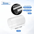 thumbnail image 2 of Tubo Rígido de Acrílico Transparente Uxcell, 90mm(3.54") ID x 100mm(3.94") OD, Tubo de Policarbonato Redondo de 4" para Fontanería, Iluminación, Acuarios, Proyectos de DIY, 2 of 7