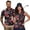 4th of July, variant on Matching Golf Shirts for Couple Polynesian Plumeria Floral Quarter Zip Mens Hawaiian Shirt Moisture Wicking Suitable for Outdoor Sports Soft and Comfortable Lapel Design