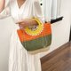 thumbnail image 2 of Bolsos Playa para Mujer Bolsos Mano Colores Contrastantes Bolsos Tejidos Paja (Estilo Tres), 2 of 9