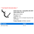 thumbnail image 2 of Heater Hose Set - Compatible with 2007 Saturn Relay 3.9L V6, 2 of 2