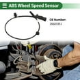 thumbnail image 2 of Unique Bargains ABS Wheel Speed Sensor ABS Sensor Anti-lock Braking System Sensor No.26683351 for Buick GL8 ES 2017 Rear Left, 2 of 7