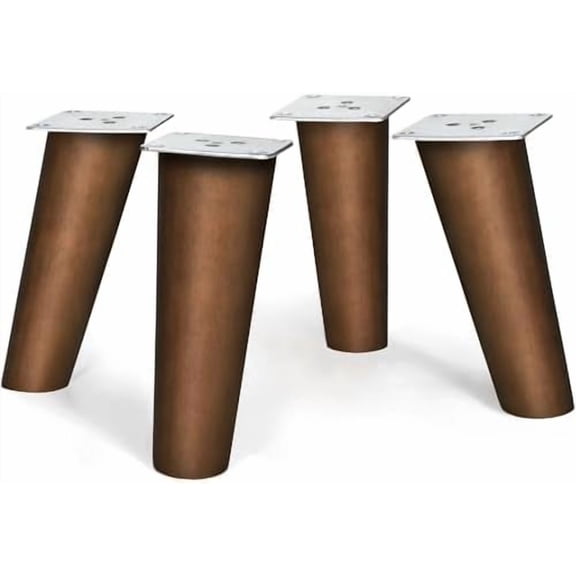 Wood Furniture Legs 6 inch Angled Couch Legs Slanted Sofa Replacement Legs for Dresser, Cabinet, Futon, Bench