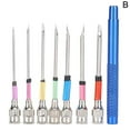 thumbnail image 2 of Blue Poke Needle Set Combination Poke Embroidery Needle Handmade Diy Knitting Tool Interchangeable Embroidery Needle, 2 of 2