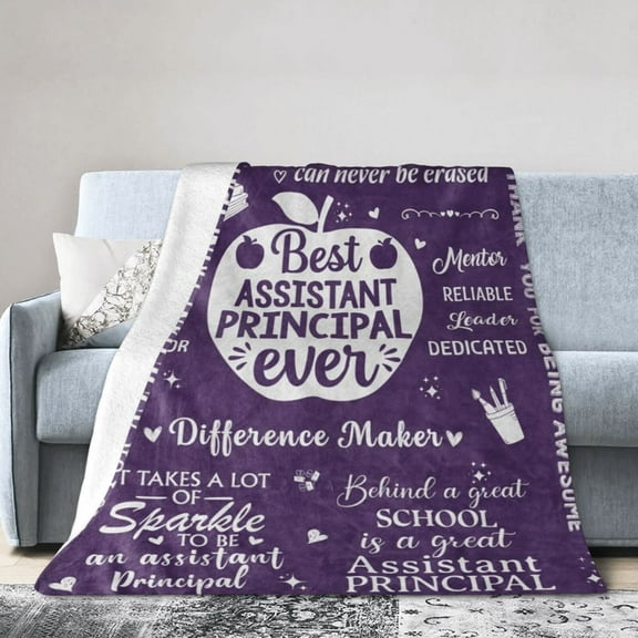 Assistant Principal Gifts for Women, Assistant Principal Appreciation Gifts, Gifts for Assistant Principal, Assistant Principal Gifts for Christmas, Assistant Principal Blanket Gifts 50x40