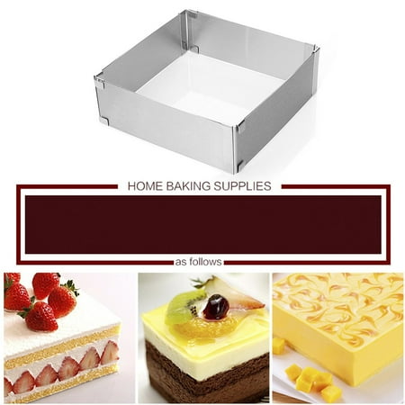 

Dido Stainless Steel Cake Ring Diy Pastry Moulding Adjustable Size Styling Mold