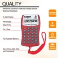 thumbnail image 3 of BAZIC Pocket Size Calculator 8-Digit Neck String, LCD Display, 24-Pack, 3 of 7