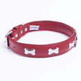 thumbnail image 3 of Os ROTTERDAM en Cuir pour Collier de Chien à une Rangée d'Os, 3 of 4