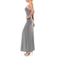 thumbnail image 2 of Women's Spaghetti Strap Sleeveless Maxi Dress, Heather Gray L, 2 of 2