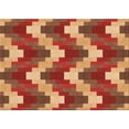 thumbnail image 1 of Ahgly Company Machine Washable Indoor Rectangle Transitional Orange Area Rugs, 2' x 4', 1 of 7
