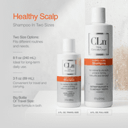 CLn Shampoo with Salicylic Acid, 8 fl oz, Clarifying Anti Dandruff Shampoo for Oily Hair, Itchy & Flaky Scalp