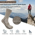 thumbnail image 3 of KOITHOT 8 Pairs Wool Socks for Men, Crew Socks Thermal Warm for Winter Work Hiking, 3 of 6