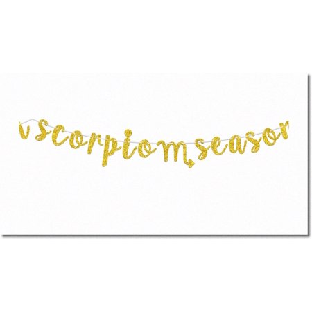 Celestial Scorpio Celebration Kit: Zodiac-themed Party Decor with Glittering Gold Accents, Perfect for Scorpio Season!
