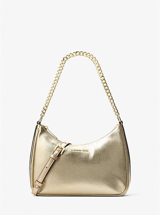 MICHAEL KORS Medium Mercer Leather and Logo Accordion Crossbody