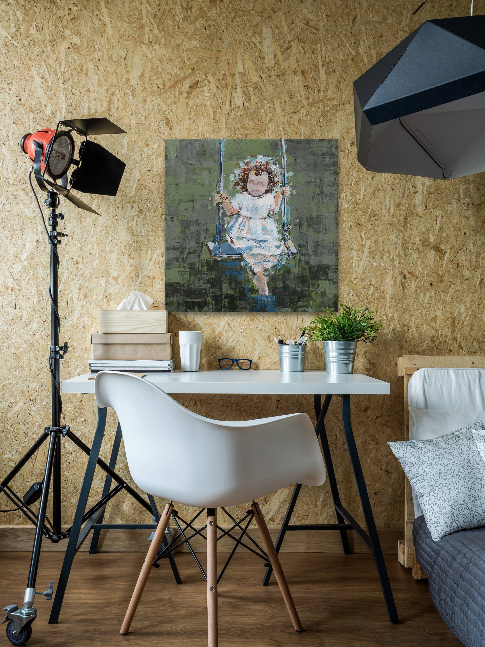 Parvez Taj Happy Swing Canvas Wall Art