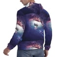 thumbnail image 6 of Daiia Planets Stars And Galaxies for Men's Fashion Hoodies & Sweatshirts with Kangaroo Pocket Hooded Sweatshirt Breathable & Moisture Wicking-4X-Large, 6 of 7