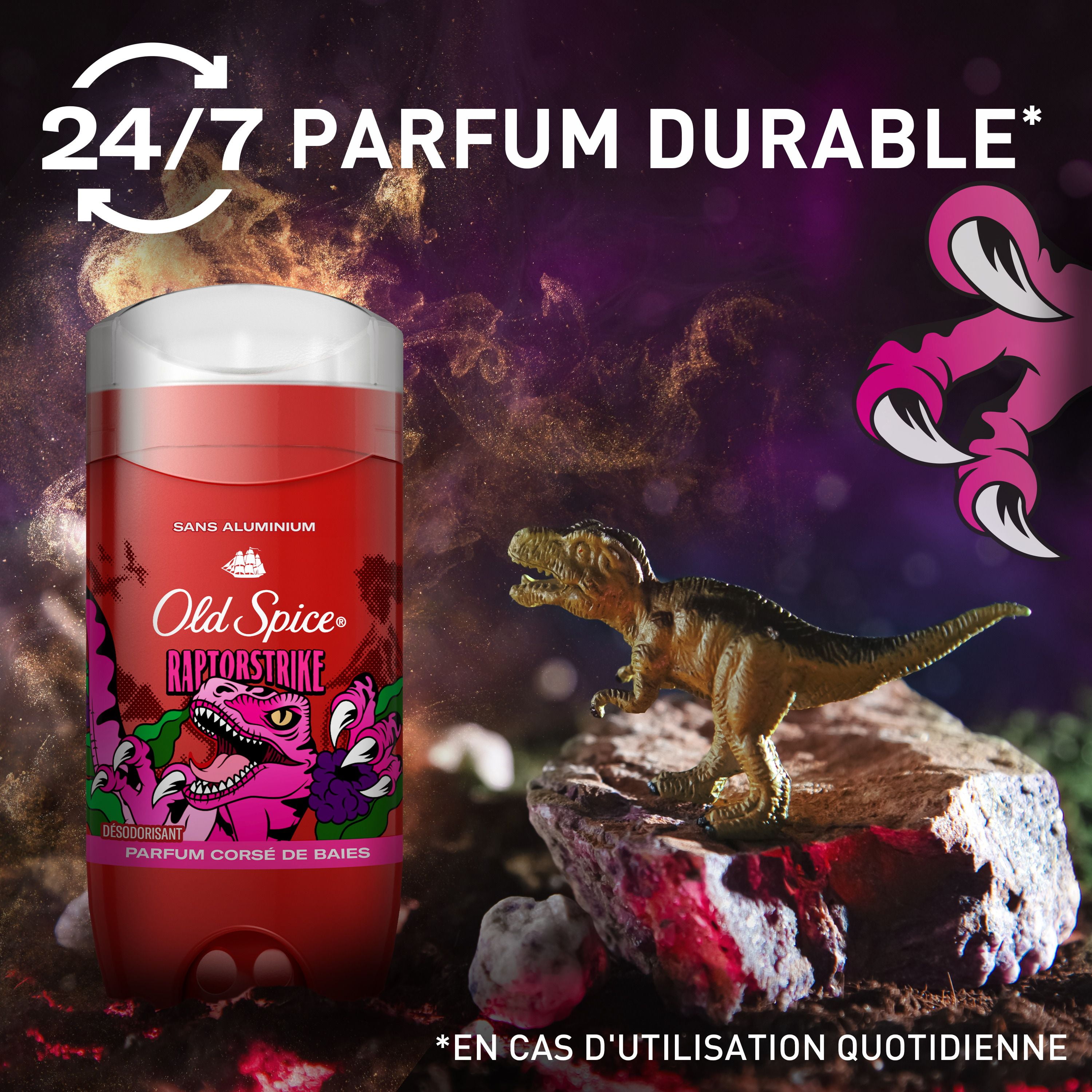 Old Spice Aluminum Free Deodorant for Men, Raptorstrike, 48 Hr. Protection, 85G