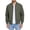 Army Green, variant on Men's Lightweight Bomber Jacket Ribbed Baseball Collar Side Arm Zipper Pocket Zip Up Casual Outerwear for Daily Street Commute Outfits Black XXL