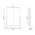 thumbnail image 5 of Impressions Vanity Lavish Trifold LED Tri Tone Makeup Mirror, 360 Degree Tilt Desk Mirror (White), 5 of 7