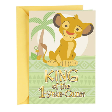 Hallmark First Birthday Greeting Card for a Boy (Lion