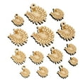 thumbnail image 1 of Creepy Crawly Centipede Wood Mini Charms Shapes DIY Craft Jewelry - With Hole - 16mm (22pcs), 1 of 7