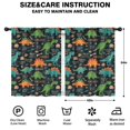 thumbnail image 2 of Blackout Kids Curtains,DarkBlue Cartoon Dinosaurs Names Pattern Childrens Insulated Curtains Set Of 2,Bedroom Essentials,Toddler Room Decor 42"x54", 2 of 5