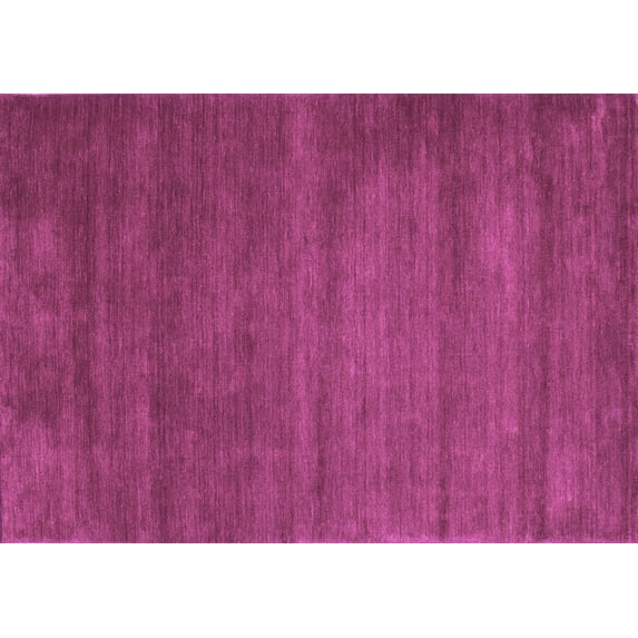 Ahgly Company Indoor Rectangle Abstract Purple Contemporary Area Rugs, 2' x 5'