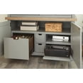 thumbnail image 5 of Pemberly Row Contemporary Wood Workstation with LED Light in Gray, 5 of 8