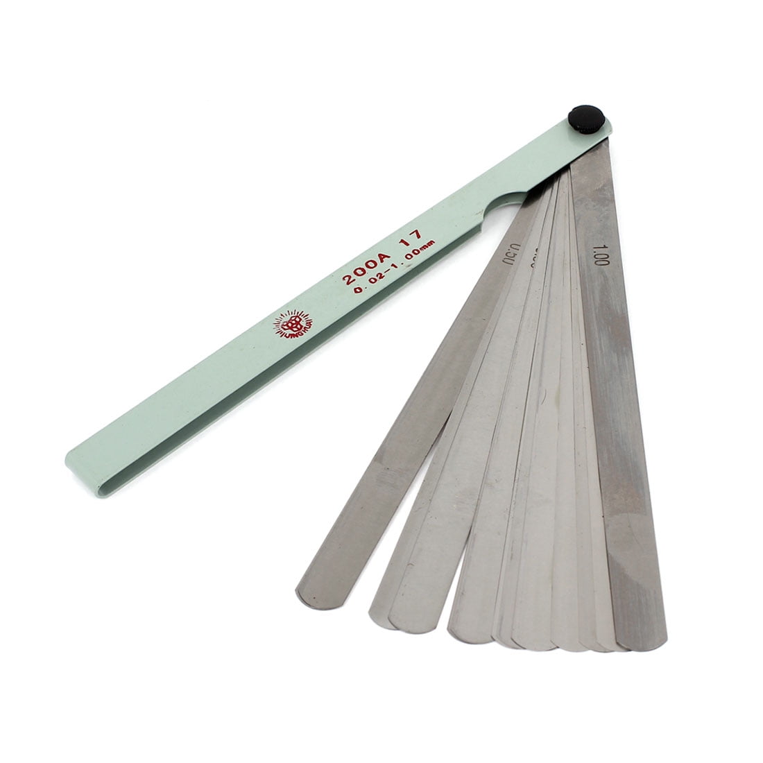sourcing map 200mm Long 0.02-1.00mm Thickness Gage Feeler Gauge Measuring 