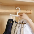 thumbnail image 6 of Ikohbadg Telescopic Coat Hanging Rack Organizer, Multifunctional Storage Rack with Adjustable Hooks, Wall-Mounted Closet Organizer for Clothes, Hats, Bags, Space-Saving Design, 6 of 6