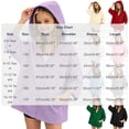 thumbnail image 3 of ZACPNCV Girls Zip Up Hoodie Kids Solid Color Oversized Hooded Sweatshirt with Pockets Long Sleeve Soft Casual Outerwear for School & Everyday Wear 5-6 Years, 3 of 6