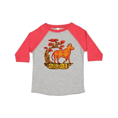 

Inktastic 2021 Year of the Ox New Years Gift Toddler Boy or Toddler Girl T-Shirt