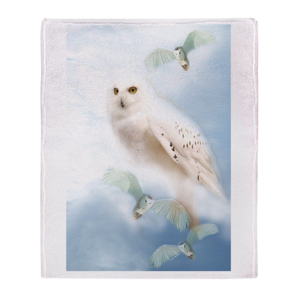 CafePress Snowy Owl Soft Fleece Throw Blanket, 50"x60" Stadium