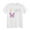 White, variant on WOYY Kids Girls Birthday Tee Shirt Butterfly Letter Print Short Sleeve T-Shirt, Sizes 3-13