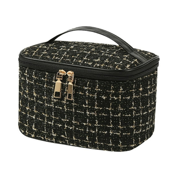 Large Capacity Portable Cosmetic Bag For Women Travel Makeup Organizer Toiletry Bag With Handle And Divider Ideal For Girls
