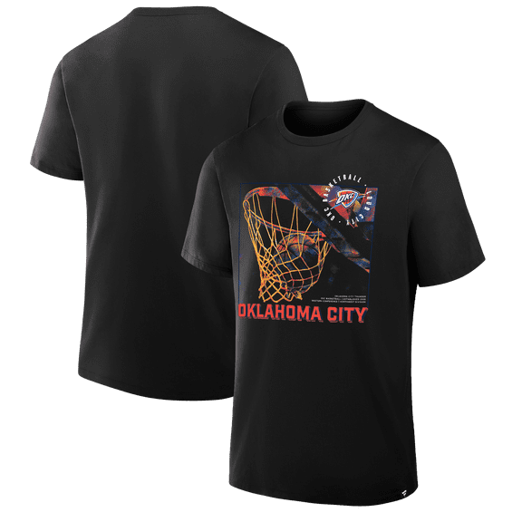 Men's Oklahoma City Thunder Black Chase Chrome T-Shirt