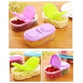 thumbnail image 4 of Food Storage Box Kitchen Fridge Transparent PP Double Grip Fresh Food Storage Sealed Container, Purple, 4 of 7