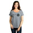 thumbnail image 2 of One Of A Kind Women's Fashion Slouchy Dolman T-Shirt Tee Heather Grey Small, 2 of 4