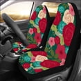thumbnail image 2 of POGLIP Set of 2 Car Seat Covers Red Roses Universal Auto Front Seats Protector Fits for Car,SUV Sedan,Truck, 2 of 3
