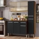 thumbnail image 2 of Cocina Integral Madesa Emilly Force 137cm Marrón/Negro, 2 of 9