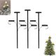 thumbnail image 3 of Injueey Adorno navideño negro con triple para árbol de Navidad, de metal duradero, fácil de instalar, decoración multiescena. Kits de decoración para fiestas 90cm, 3 of 6