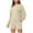 Khaki, variant on Plus Size Sweatsuits Womens Long Sleeve Loose Sweatshirt Womens Tops Pocket Blouses Long Sleeve Round-Neck Blouses Two Piece Sports Suit Set S-180 White XXL