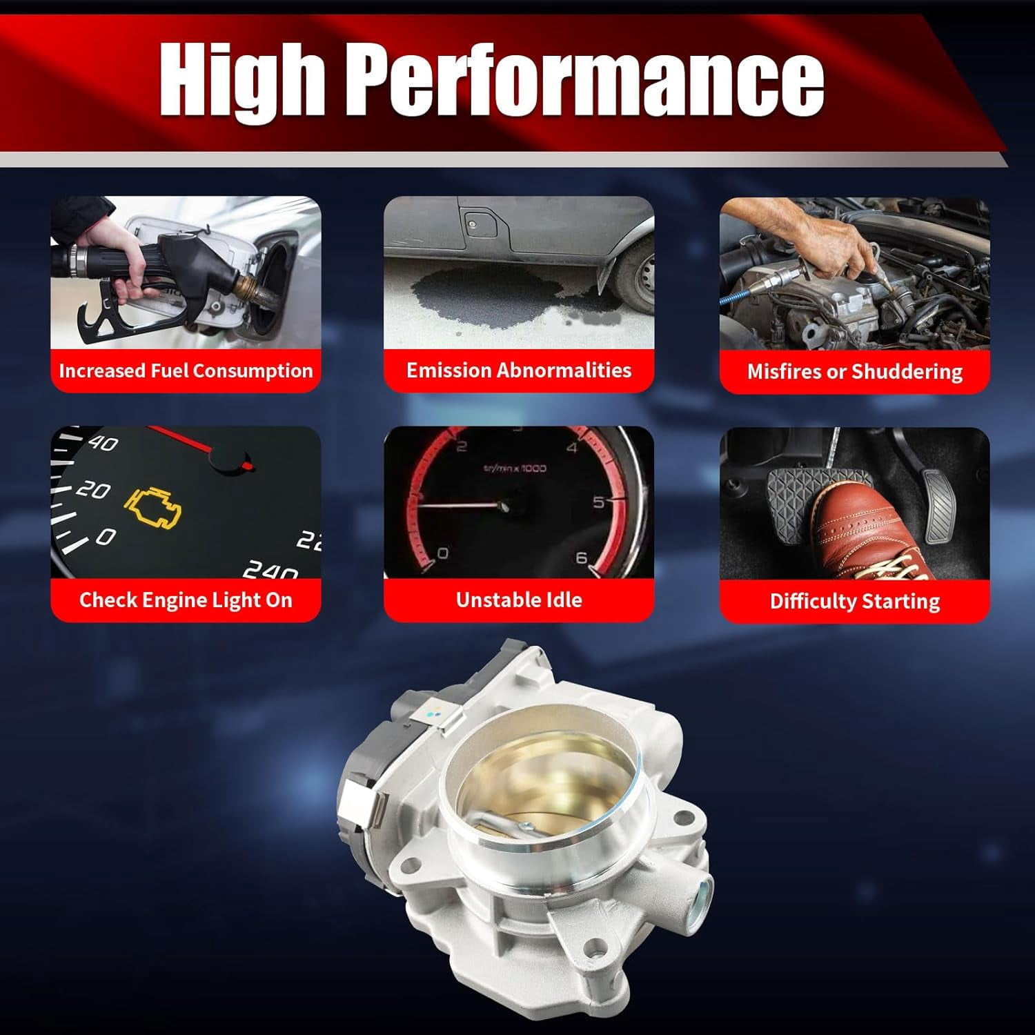 MACAX Electronic Throttle Body Assembly S20015 Compatible with Chevrolet GMC Buick Pontiac Saturn Malibu Equinox HHR Terrain LaCrosse Regal G6 2008-2011 2.4L L4 Replaces 12694871 12607362 12616668