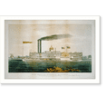 thumbnail image 2 of Historic Framed Print, High pressure steamboat Mayflower first class packet between St. Louis and New Orleans on the Mississippi River - Capt. Joseph Brown. - 3, 17-7/8" x 21-7/8", 2 of 9