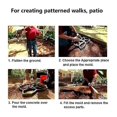 thumbnail image 5 of DIY Round Walk Brick Concrete Mold, Reusable Stone Moldings, Paving Pavement Cement Molds for Patio, 5 of 5