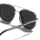 thumbnail image 5 of Gafas de Sol Weiyuchen Polarizadas TR90 Vintage Cuadradas Plata, 5 of 9