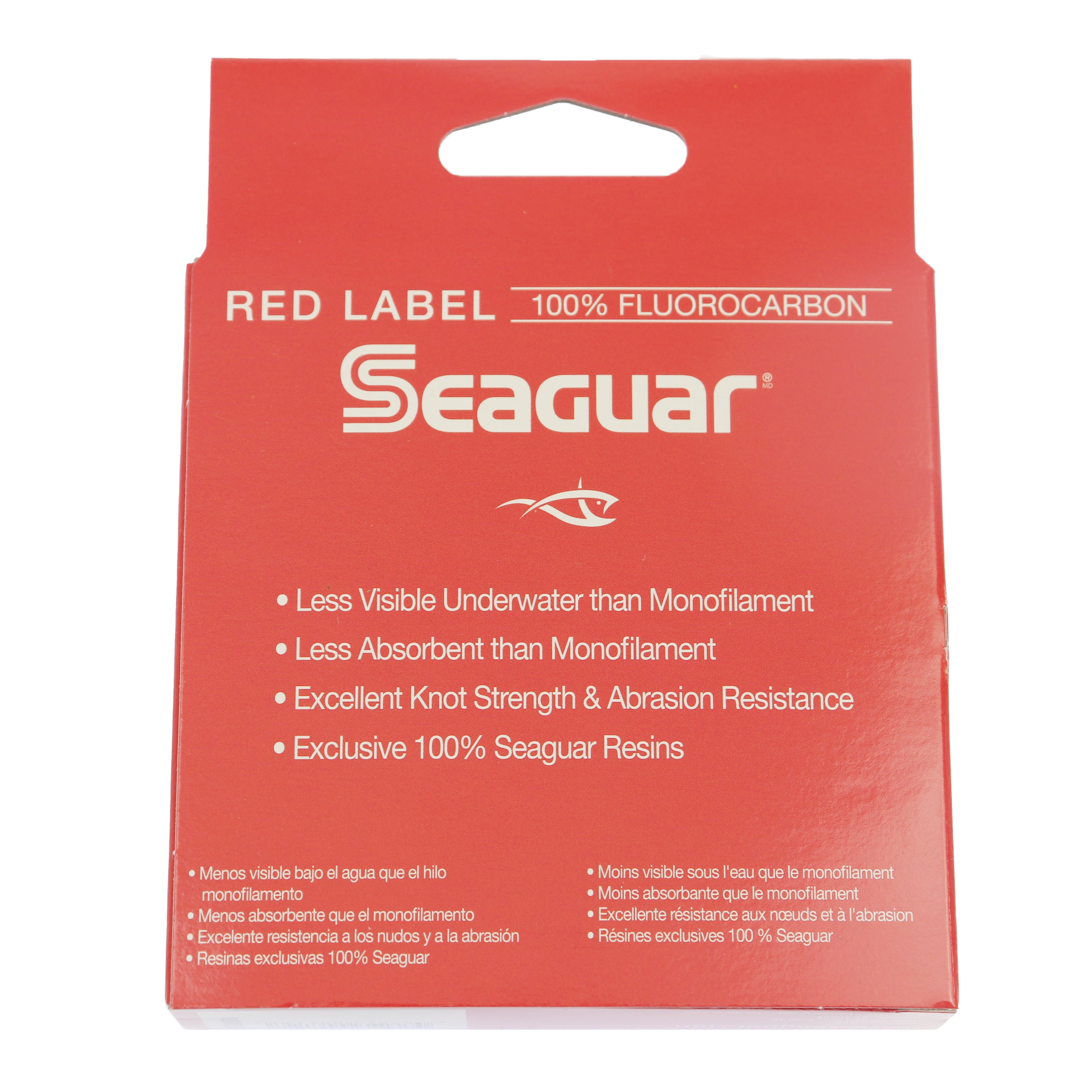 Seaguar Red Label 100% Fluorocarbon Fishing Line 10lbs, 200yds Break  Strength/Length - 10RM250 