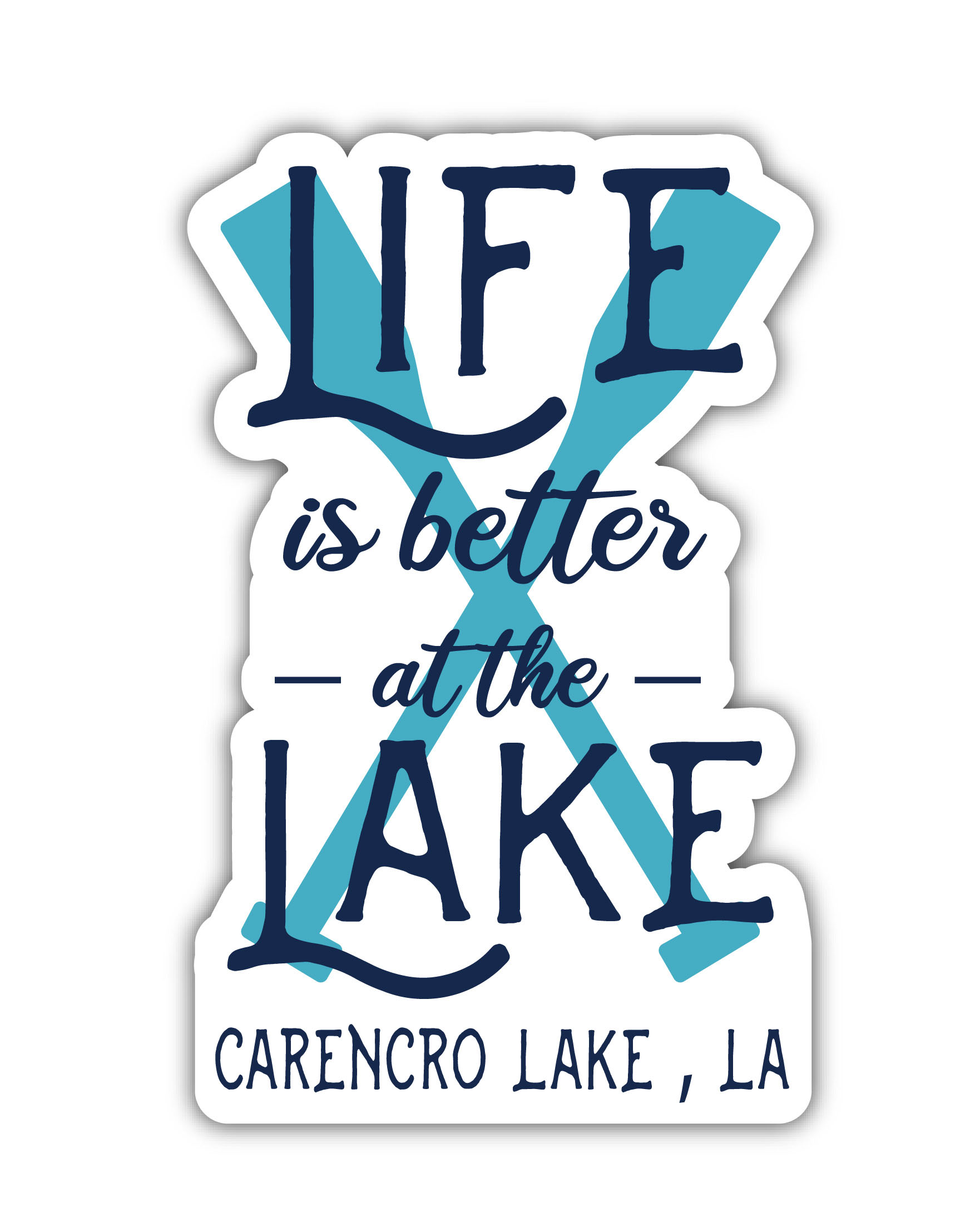 Carencro Lake Louisiana Souvenir 4 Inch Fridge Paddle Design 4