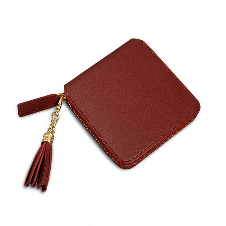 Short Purse Small Zip Lock Wallet Women Leather Wallets 