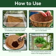 thumbnail image 6 of ZeeDix 4PCS 20Inch Coconut Liners Coco Coir Hanging Basket Liners 100% Natural Coco Fiber Liners Round Coco Liners for Planters Flowers Vegetables, 6 of 9