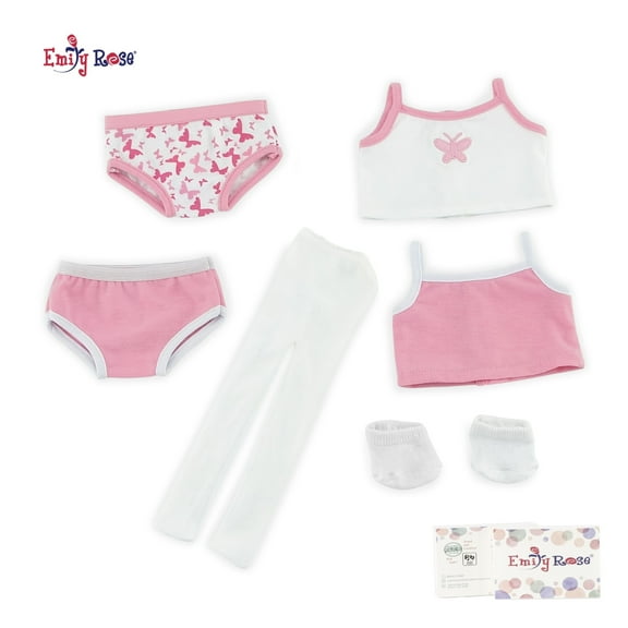 Emily Rose 18 Inch Doll Clothes Value Pack Doll Underwear Set, 6 Piece